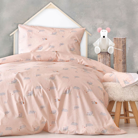 Rythmos Jerom Set Kids Duvet Cover Single with Pillowcase Cotton Somon 160x250cm
