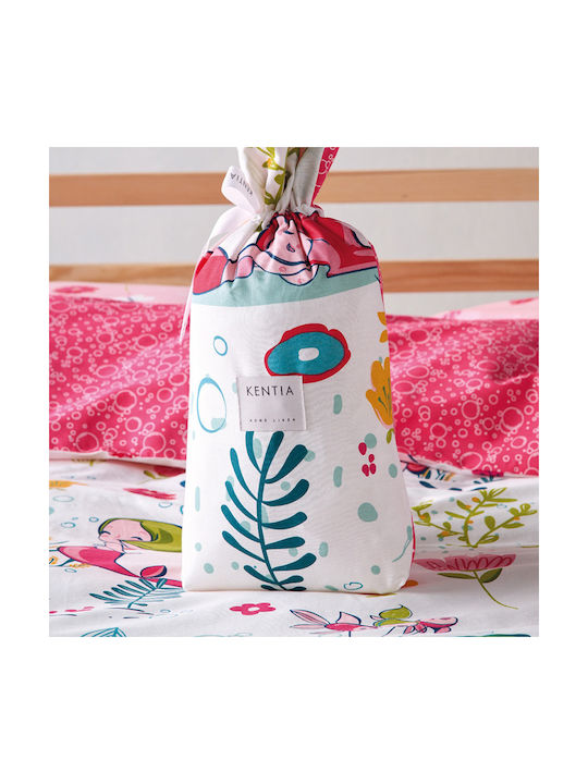 Kentia Pady Set Kids Duvet Cover Single with Pillowcase Cotton Multicolored 165x245cm