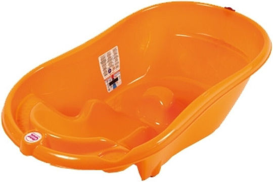 OK Baby Μπανιέρα Μωρού Onda 2 με Θερμόμετρο Orange