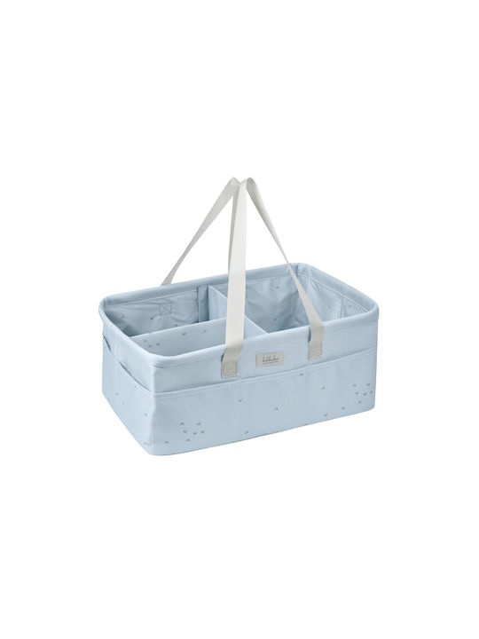 Kikka Boo Stripy Friends Nursery Storage Basket Light Blue Kikka Boo Stripy Friends Nursery Storage Basket Light Blue