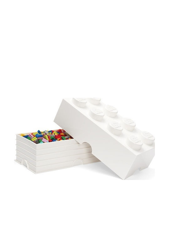 LEGO Children's Storage Box made of Plastic 8-Stud White 50x25x17cm 1pcs