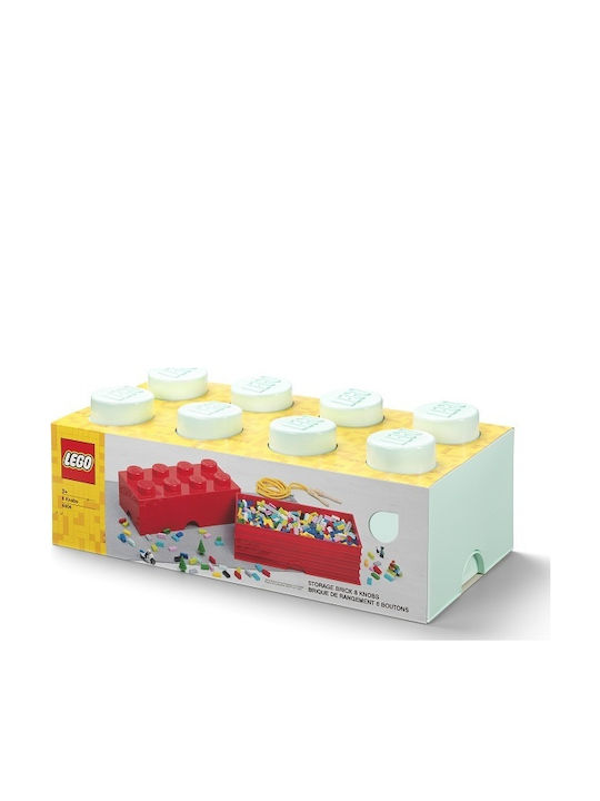 LEGO Children's Storage Box made of Plastic 8-Stud Turquoise 50x25x17cm 1pcs