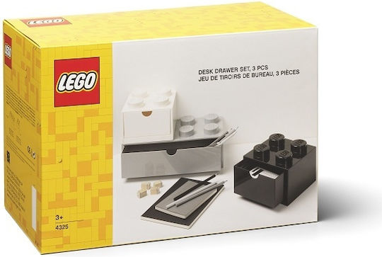 LEGO Παιδικό Κουτί Αποθήκευσης από Πλαστικό Λευκό 3τμχ