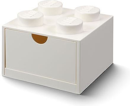 LEGO Kinder Aufbewahrungsbox aus Kunststoff Storage Desk Drawer Weiß 15x11.3x11.3cm 1Stück