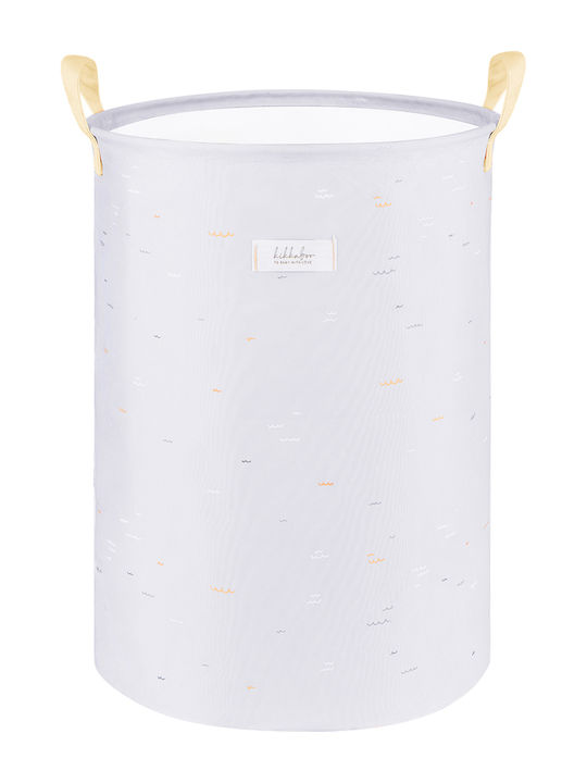 Kikka Boo Children's Storage Basket made of Fabric Seally Me White 50x35cm 1pcs