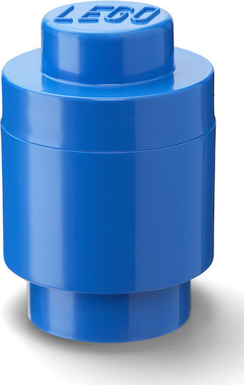 LEGO Παιδικό Κουτί Αποθήκευσης από Πλαστικό 1 Round Μπλε 12x12x12cm