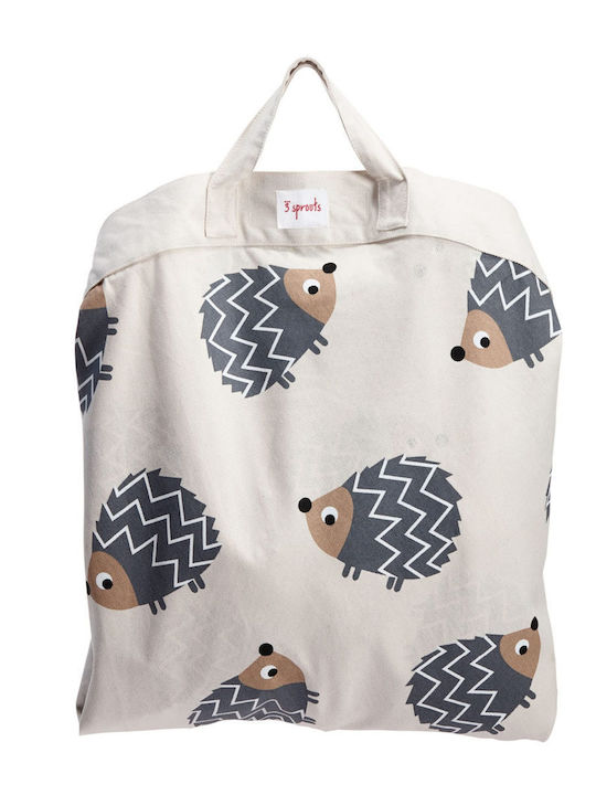 3 Sprouts Children's Play Mat made of Fabric Hedgehog Beige 1pcs
