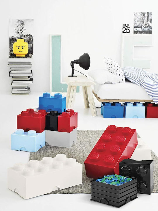 LEGO Children's Storage Box made of Plastic 8-Stud Gray 50x25x17cm 1pcs