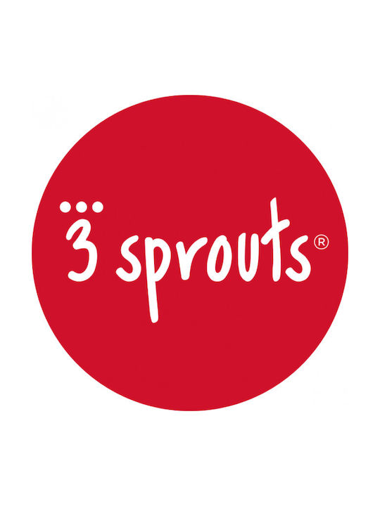 3 Sprouts Παιδικό Καλάθι Αποθήκευσης Πτυσσόμενο από Ύφασμα Llama Λευκό 33x33x33cm