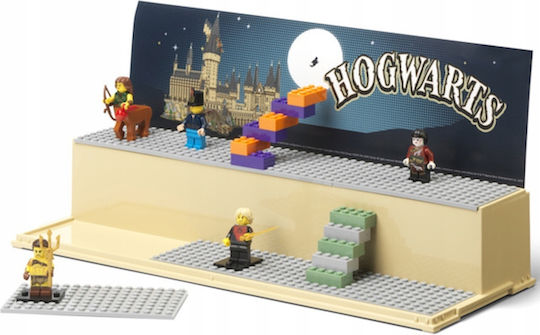 LEGO Παιδικό Κουτί Αποθήκευσης από Πλαστικό Display Harry Potter - Hogwarts Μπεζ 40x15x20cm