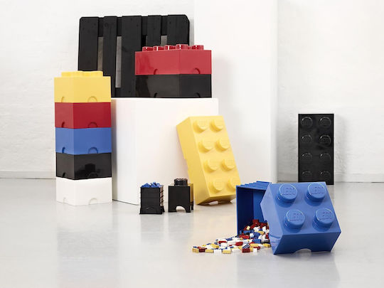 LEGO Детска кутия за съхранение от пластмаса 4-Stud Черен 25x25x18см 1бр 5005020