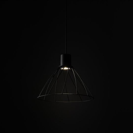 TK Lighting Hängelampe Schwarz 29.5cm
