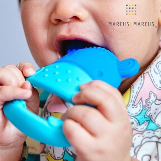 Marcus & Marcus Hippopotamus Teething Ring for Teething from Silicone for 6 Months+