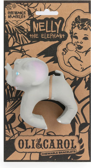 Oli&Carol Nelly Elephant Teething Relief made of Silicone for 0 m+