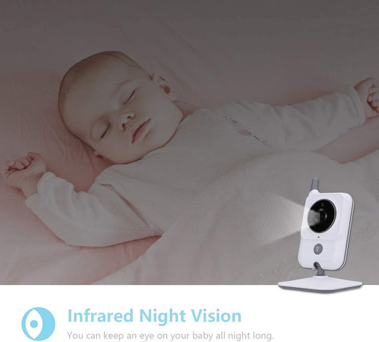Vb607 Wireless Baby Monitor with Camera & Screen 3.2" , Two-way Communication & Lullabies