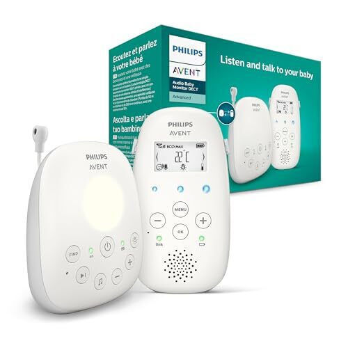 Philips Бебешка монитор система , с двупосочна комуникация и мелодии
