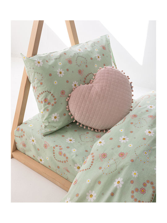 Palamaiki My Kingdom Kids Cotton Pillowcase Set 52x72cm Green