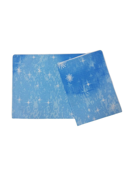 Beboulino Dreams Set de față de pernă pentru copii din bumbac 100% 35x45buc Blue 703-1855-3545
