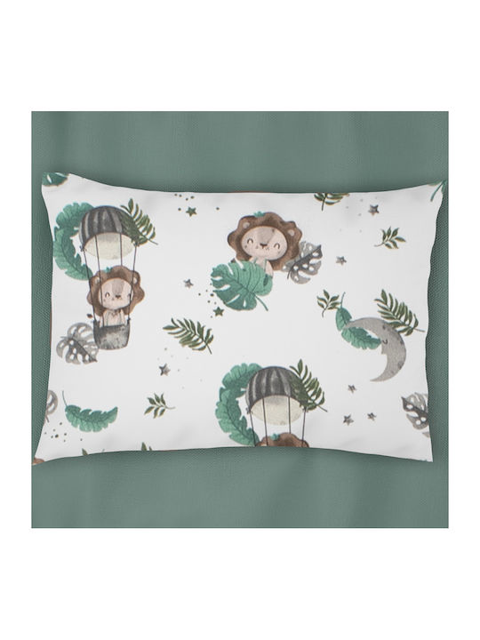 Dimcol Kids Cotton Pillowcase 50x70cm Green
