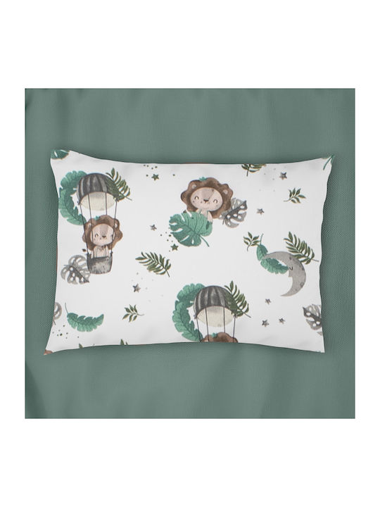 Dimcol Kids Cotton Pillowcase 50x70cm Green