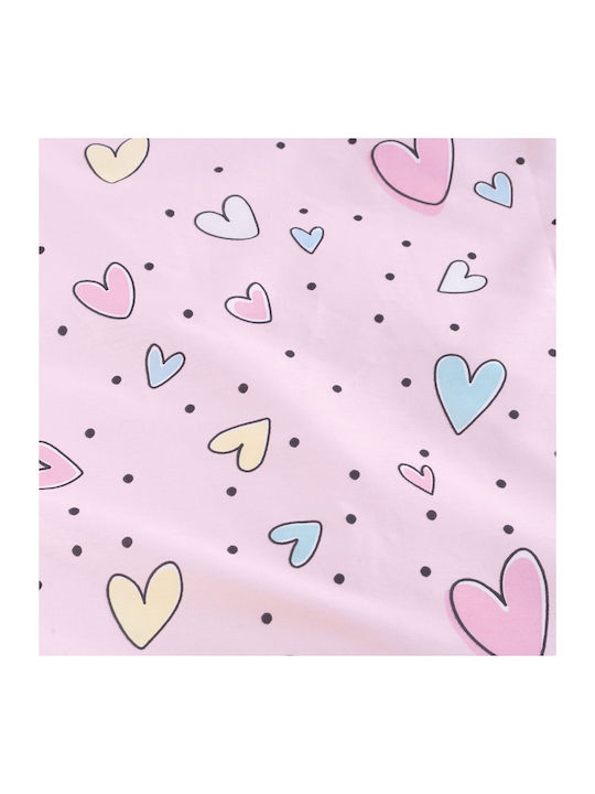 Rythmos Kids Cotton Pillowcase Set 50x70cm Pop Hearts