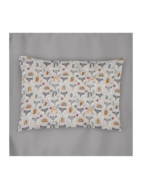 Dimcol Kids Cotton Pillowcase 50x70cm Grey