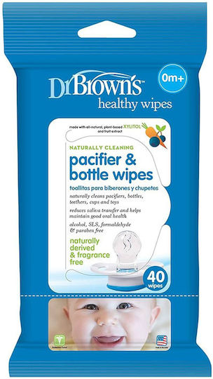 Dr. Brown's for Baby Bottles Bottle Cleaning Wipes 40pcs