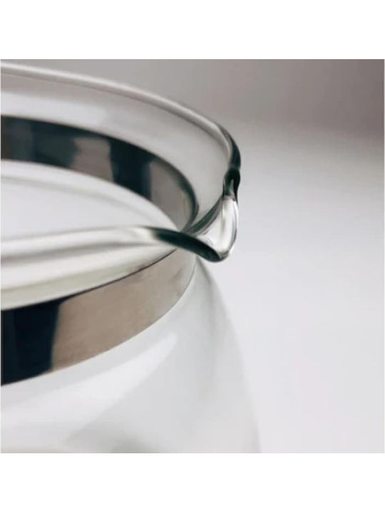 Teapot with Filter Glass Black 1100ml