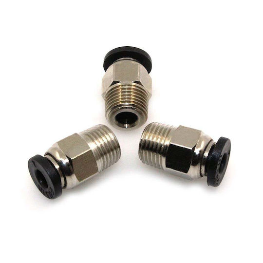 123-3d M10 Straight Ptfe Pneufit Connector 4mm