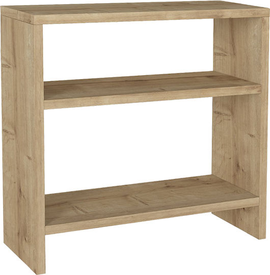 Ορθογώνιο Βοηθητικό Τραπεζάκι Silvanus Ξύλινο Sapphire Oak Μ51xΠ17.5xΥ49εκ.