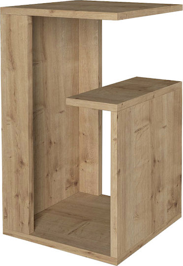 Правоъгълена Помощна маса Rosana Дървена Sapphire Oak Ш35xД29.5xВ60см.