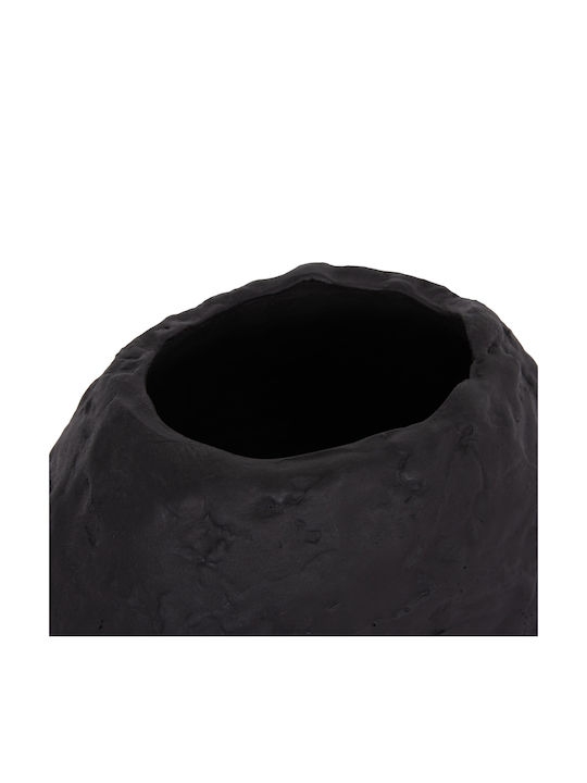 HomeMarkt Διακοσμητικό Βάζο Πήλινο Namentis Μαύρο Φ16xΥ36cm