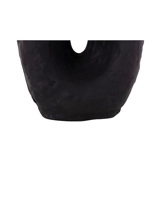 HomeMarkt Διακοσμητικό Βάζο Πήλινο Namentis Μαύρο Φ16xΥ36cm