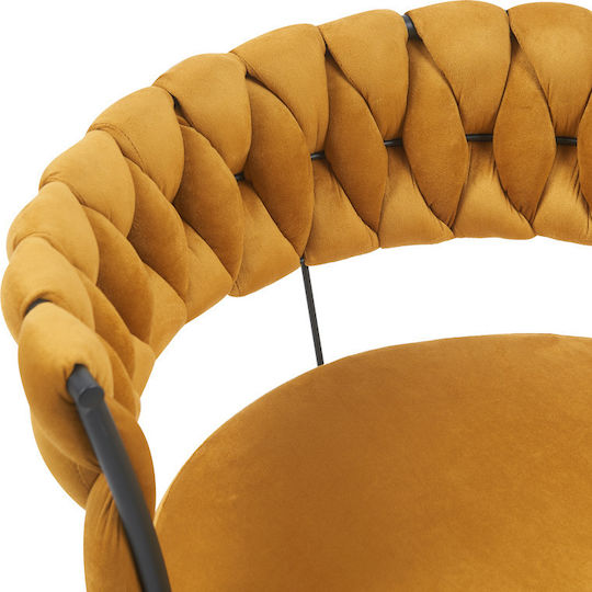 Alkia Столички Трапезария плюшени Yellow Velvet 1бр 60x57x68бр