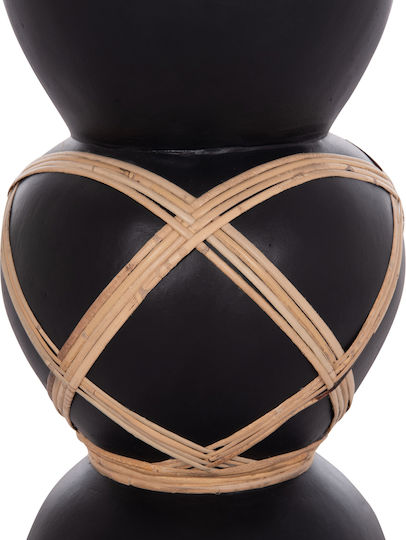 HomeMarkt Decorative Vase Maynard Black 27.5x27.5x50cm