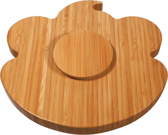 Baby Donkey Baby Food Plate made of Bamboo Yellow