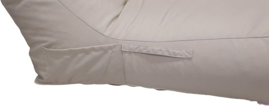 Pouf Polythrona Wasserdicht Beiges 97x67x60