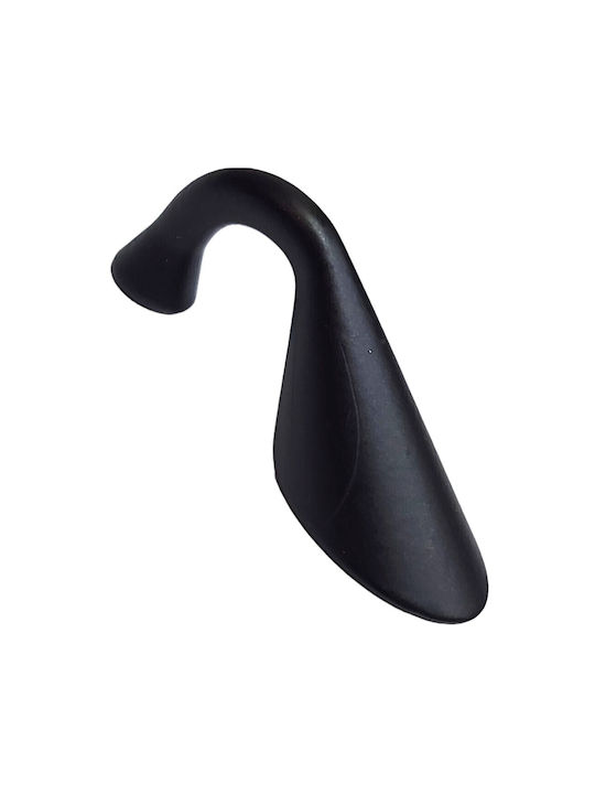 Italienischer Möbelgriff Eureka 11649-032-10c1 Maße 3,2cm Schwarz-matt