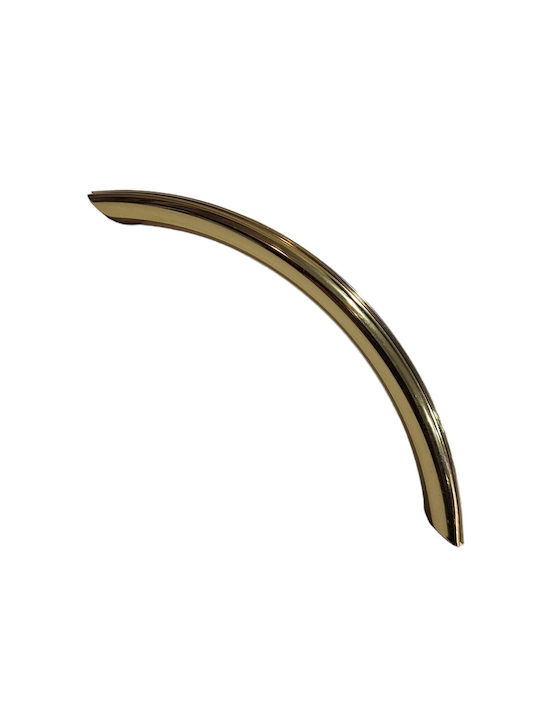 Italian Brass Furniture Handle Eureka 11083-096-may Gold Glossy Size 9.6cm