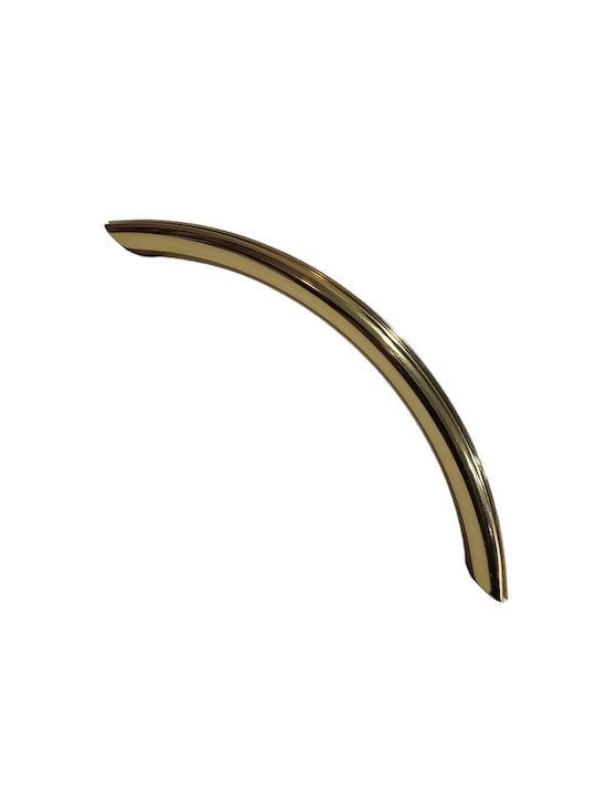Italian Brass Furniture Handle Eureka 11083-096-may Gold Glossy Size 9.6cm