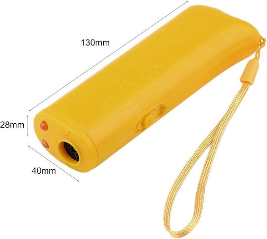 Ultrasonic Device Foxmag24 Repelling Small Dogs Battery Powered Yellow