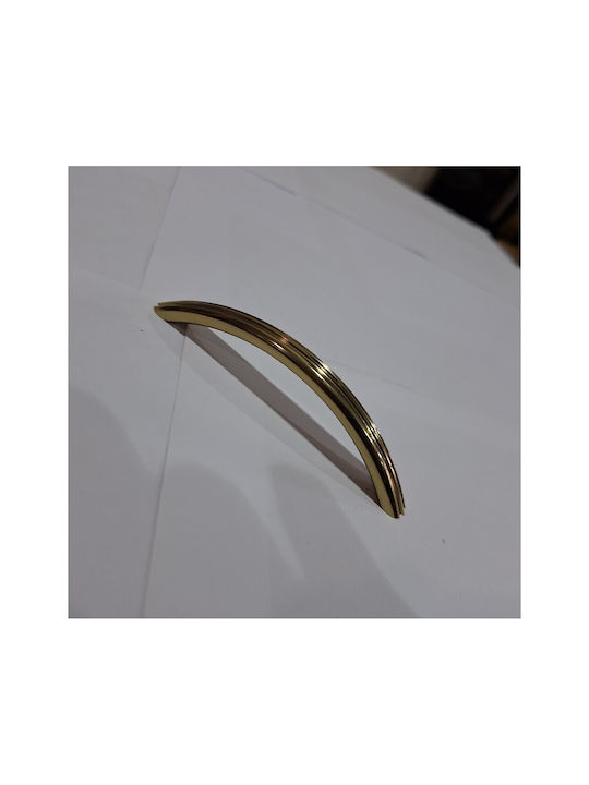 Italian Brass Furniture Handle Eureka 11083-096-may Gold Glossy Size 9.6cm