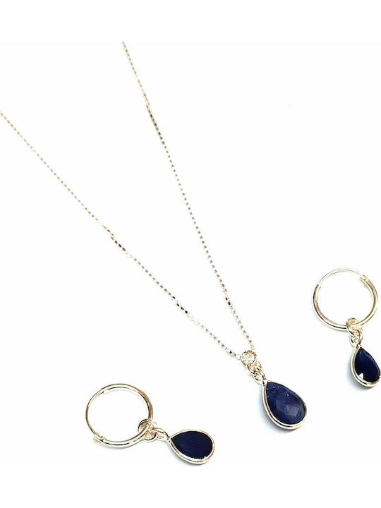 Amalfi Accessories Σετ Κοσμημάτων από Ασήμι