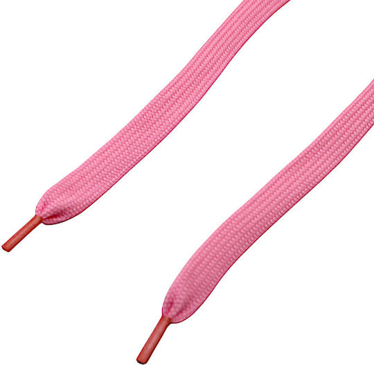 Flat Shoe Laces Solid Pink 1 Pair 4g21