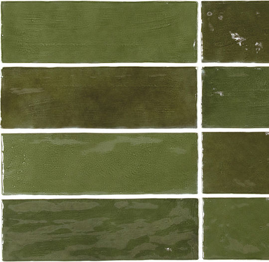 Tile La Riviera Botanical Green 6.5x20 Cm