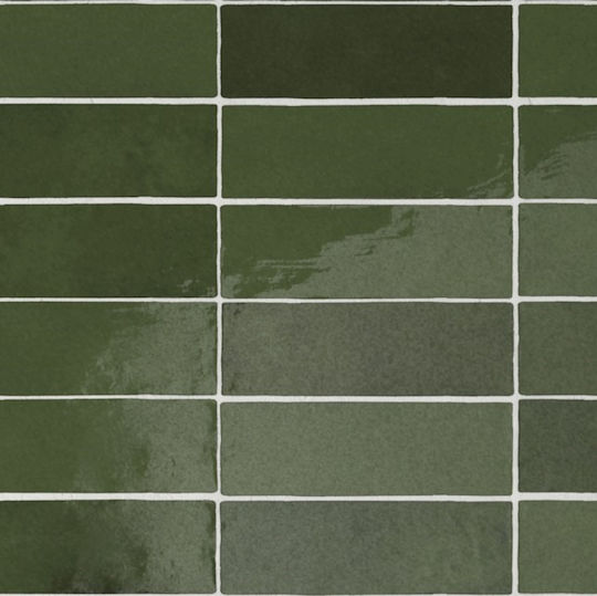Tile La Riviera Botanical Green 6.5x20 Cm