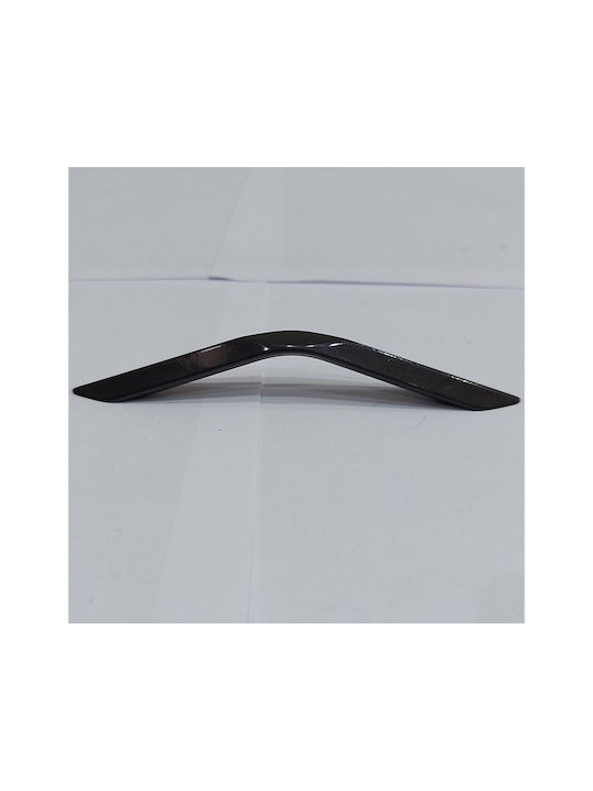 Italian Furniture Handle Eureka 4185-096-gri1 Dark Grey Size 9.6cm