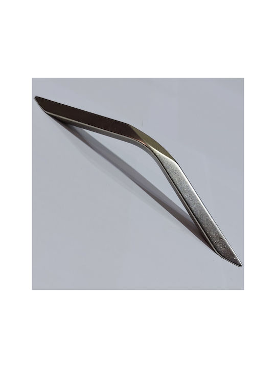 Italian Furniture Handle Eureka 11727-096-roz1 Matte Nickel Size 9.6cm