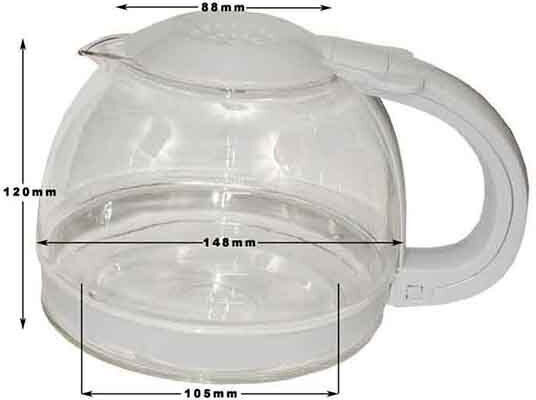 De'Longhi SX1000 Filter Drip Coffee Maker Carafe 10cups