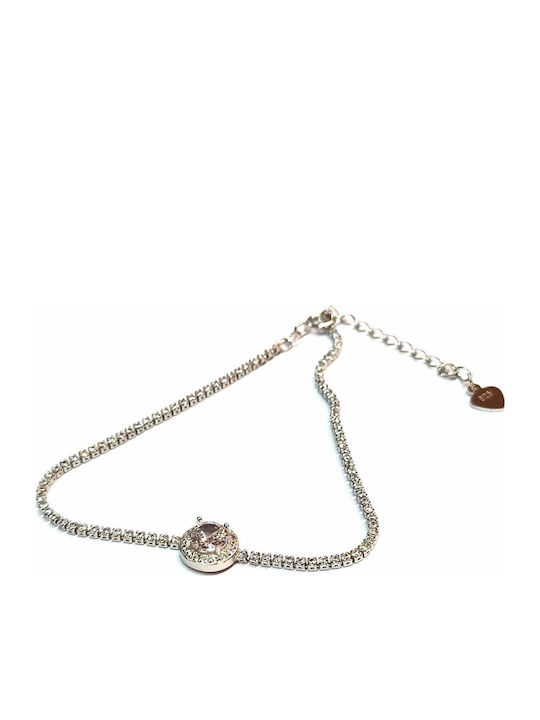 Amalfi Accessories Women's Bracelet Rosette made of Silver with Diamond